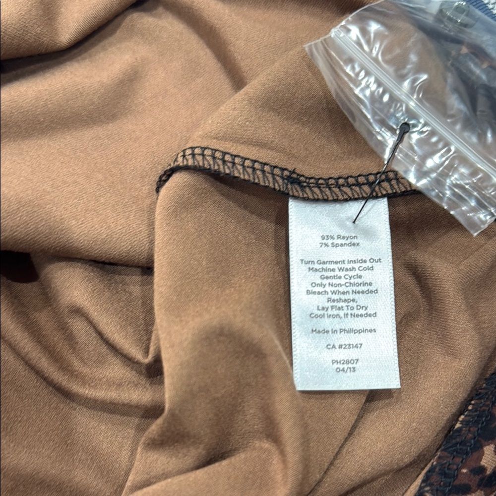 Talbots Leopard Print Button-Up Midi Dress Size Xs - image 6